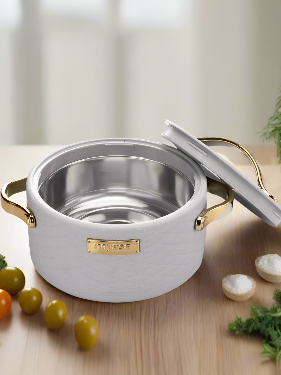 Nayasa Tyson Grey Inner Stainless Steel Insulated Casserole- 1.5 L