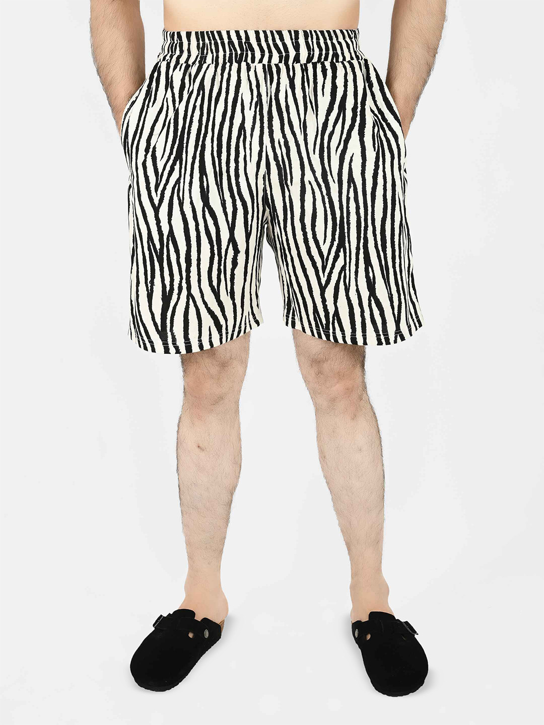 Blissence Men Printed Slip-On Lounge Shorts