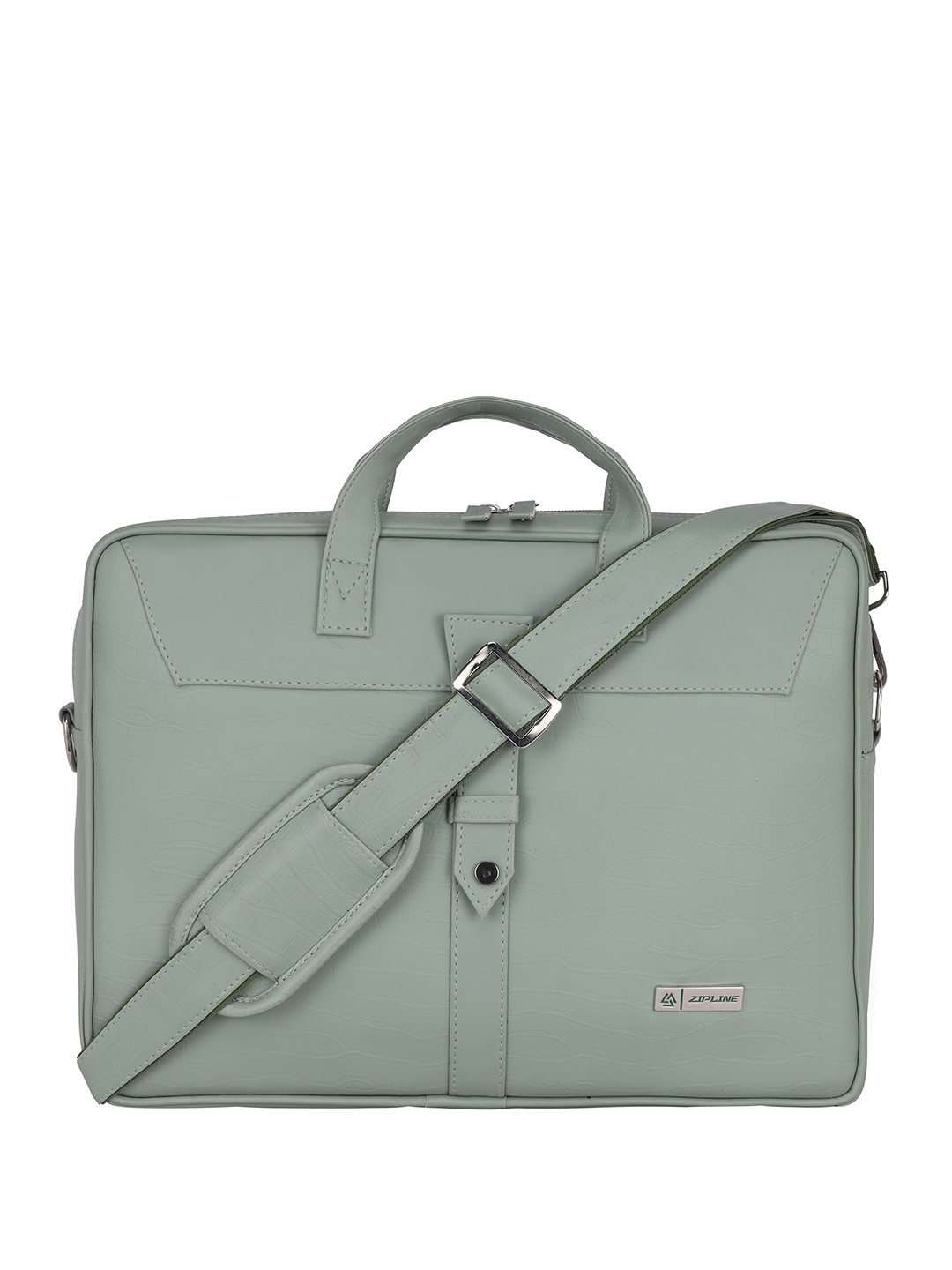 ZIPLINE Unisex Mapple Leather Laptop Bag