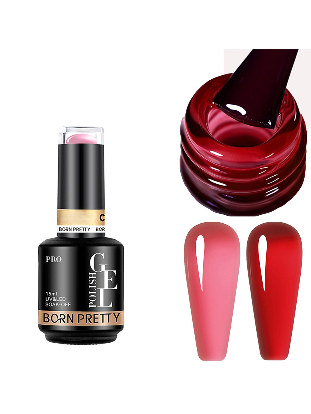 BORN PRETTY UV & LED Soak Off Long Lasting Gel Nail Polish - 15 ml - C133