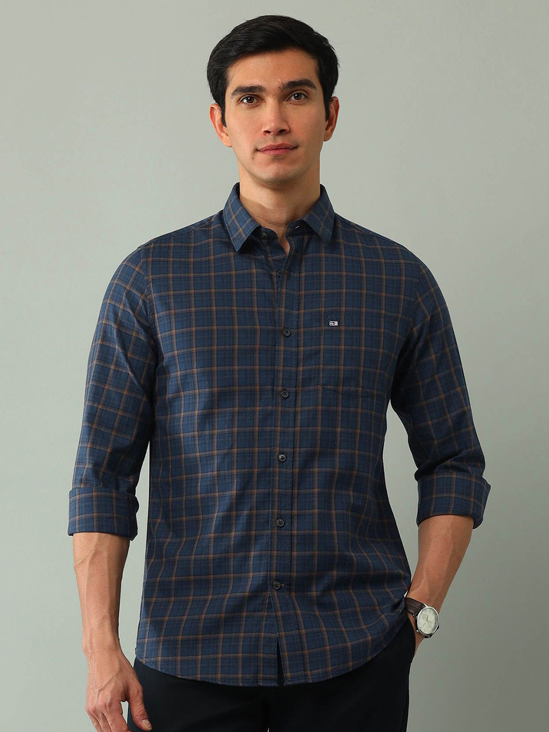 Arrow Sport Men Checked Cotton Casual Shirt