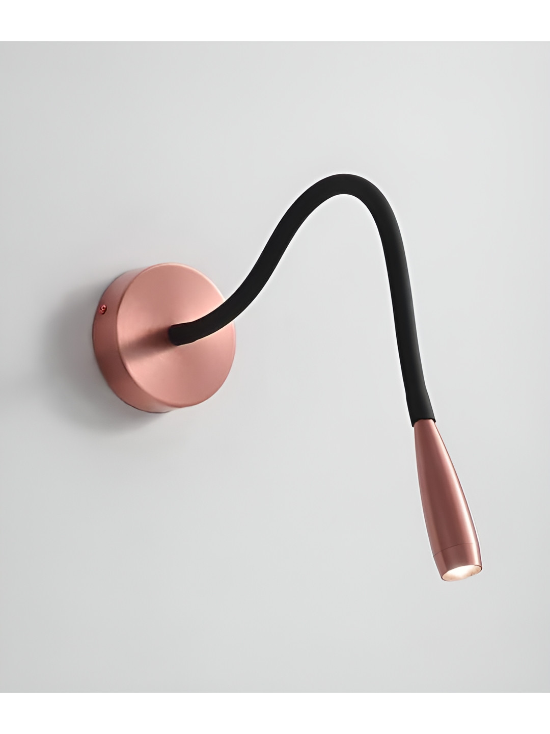 DENICRAAS Copper-Toned & Black Metal Contemporary Wall Lamp