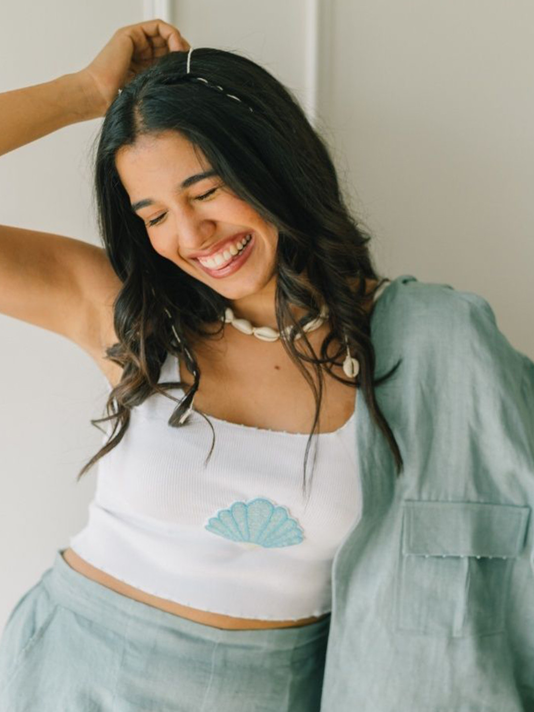 LABEL SUGAR Women Organic Cotton Tank Crop Top