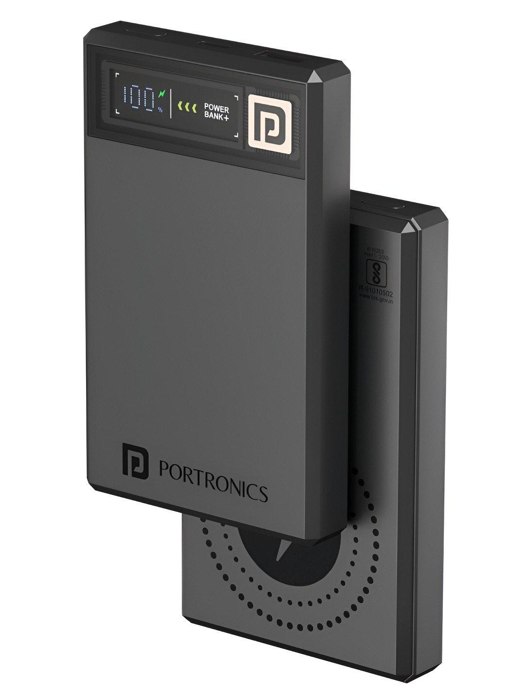 Portronics Luxcell Magclick 10K 10000 mAH Magnetic Wireless Fast Charging Power Bank