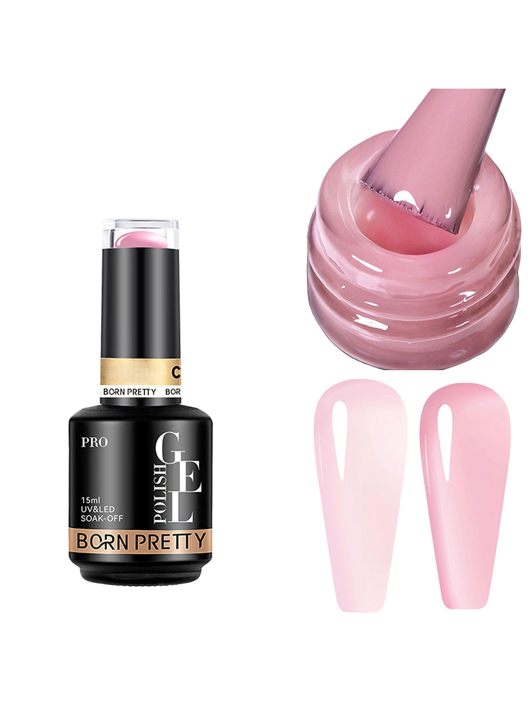 BORN PRETTY UV & LED Soak Off Long Lasting Gel Nail Polish - 15 ml - C161