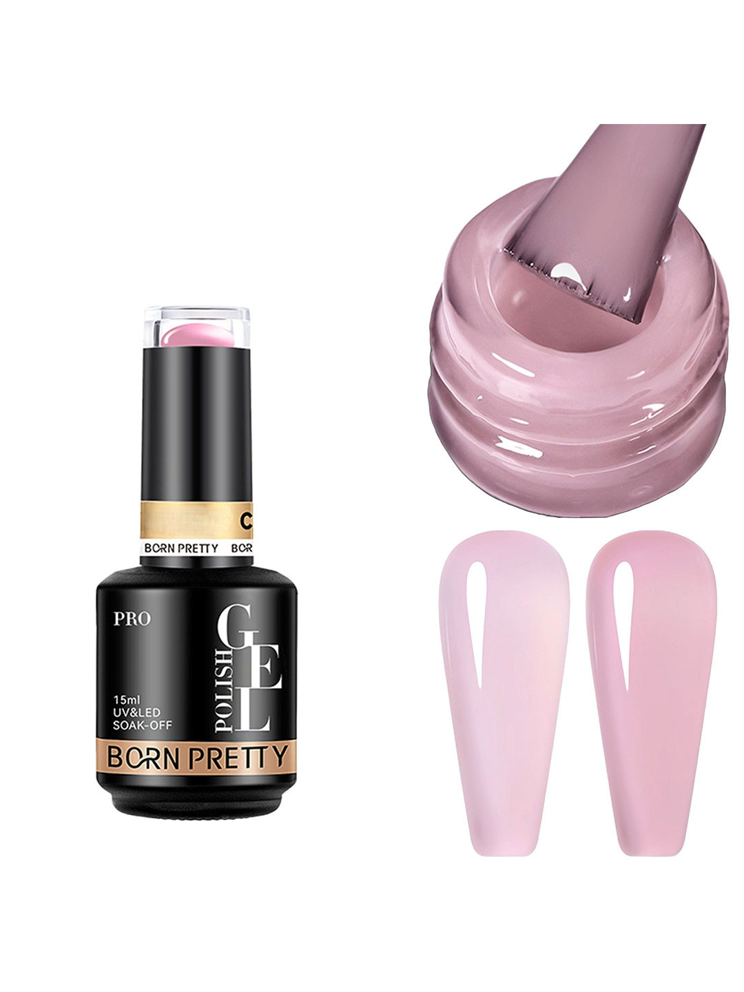 BORN PRETTY UV & LED Soak Off Long Lasting Gel Nail Polish - 15 ml - C155