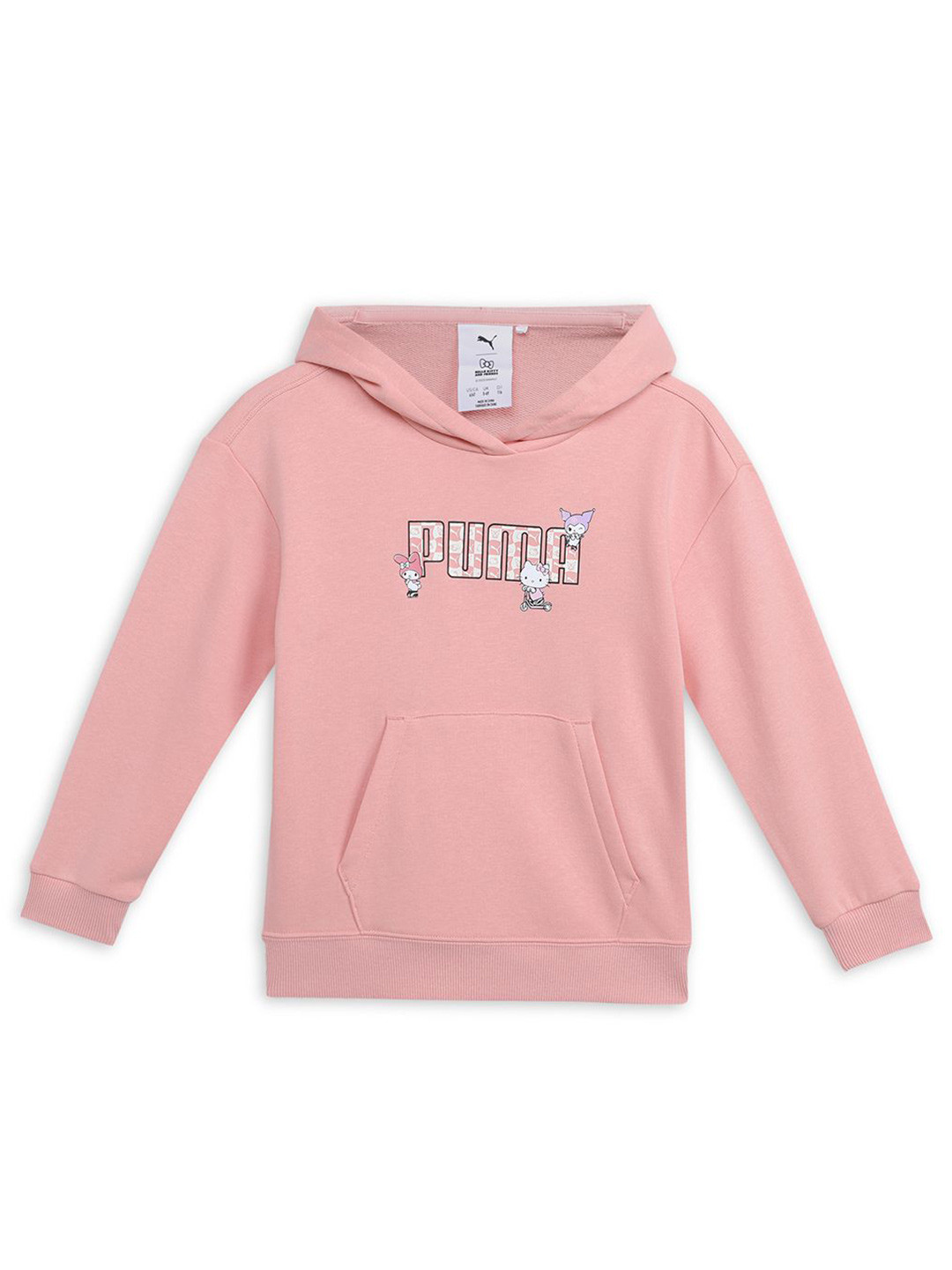 Puma x Hello Kitty And Friends Girl's Printed Cotton Relaxed Fit Hoodie