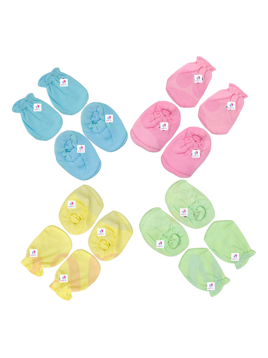 Bigbought Infants Unisex Pack of 4 Mittens