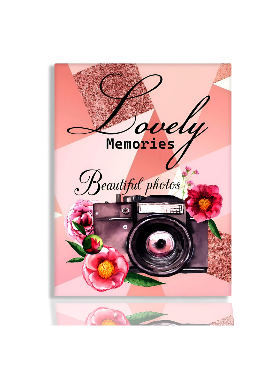 SEHAZ ARTWORKS Pink & Black Lovely Memories Printed Photo Album