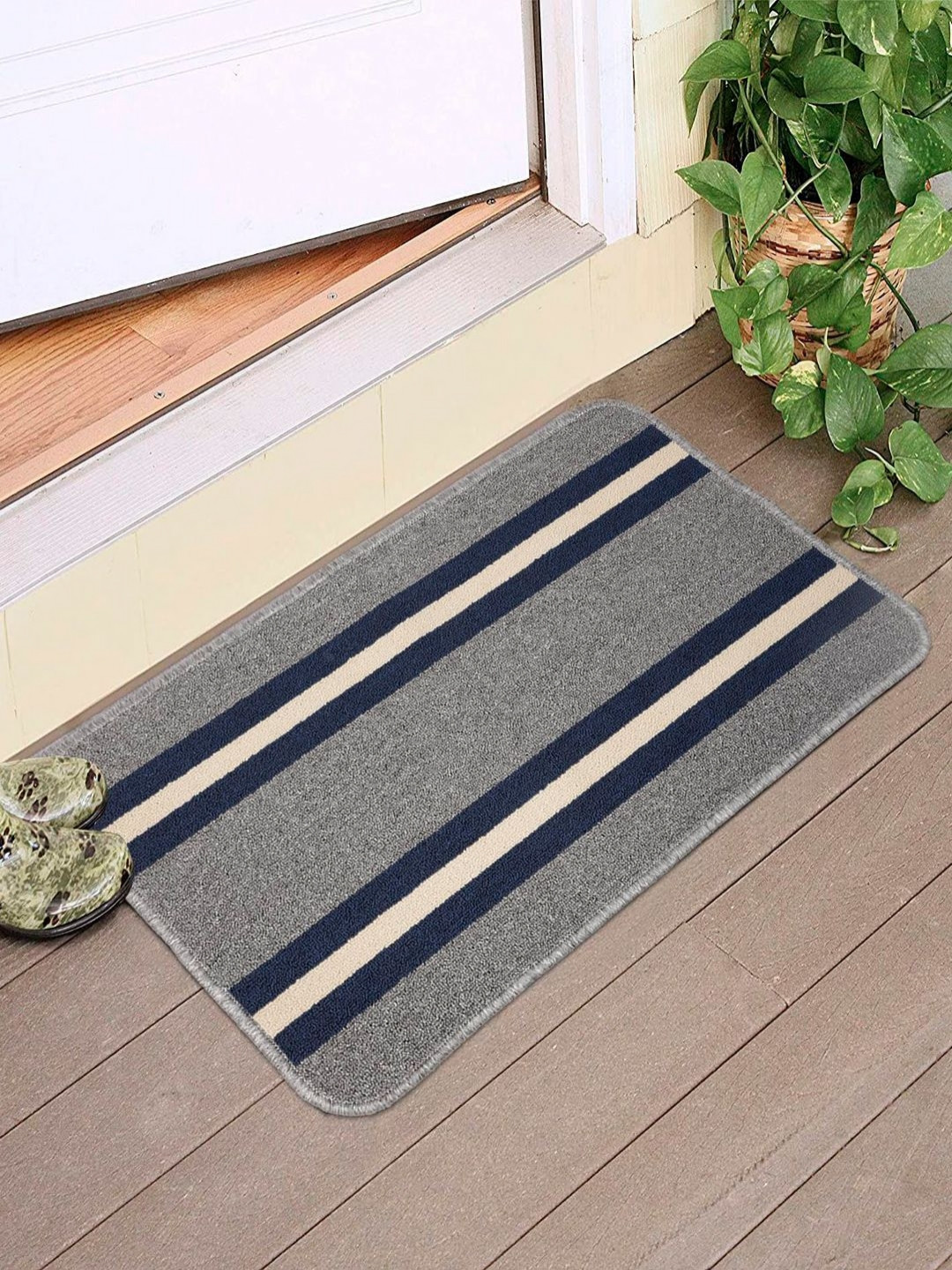 HOKIPO Grey Doormat 45X75 cm
