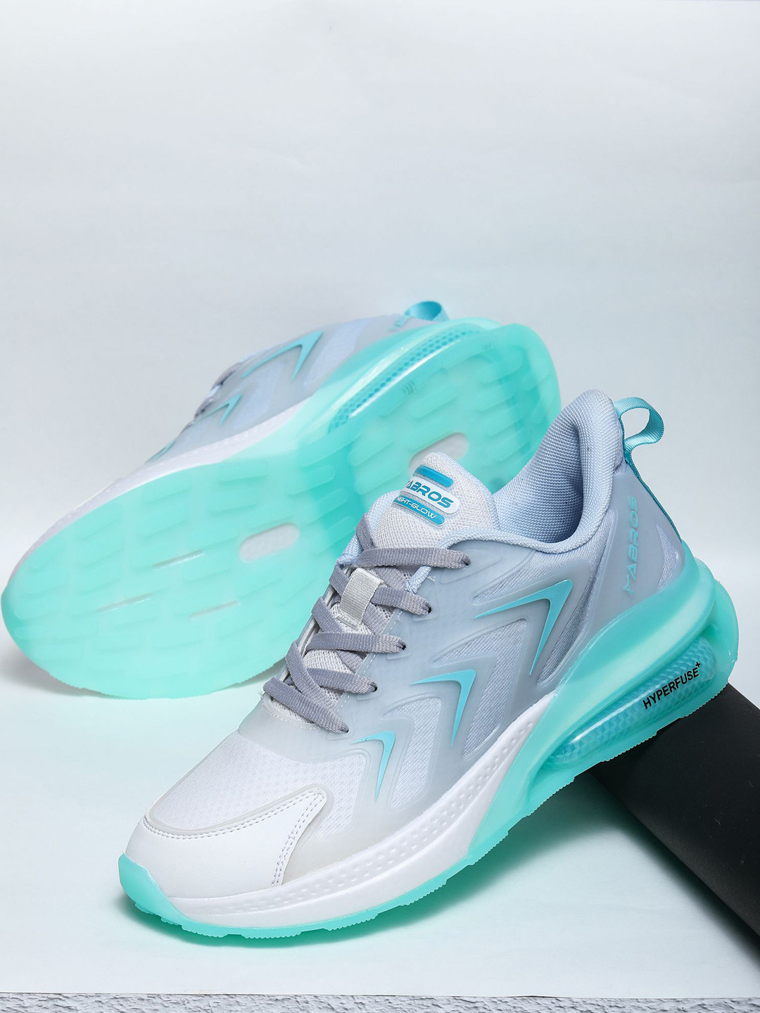 ABROS Men Mesh Lace-Ups Running Shoes with Air Technology