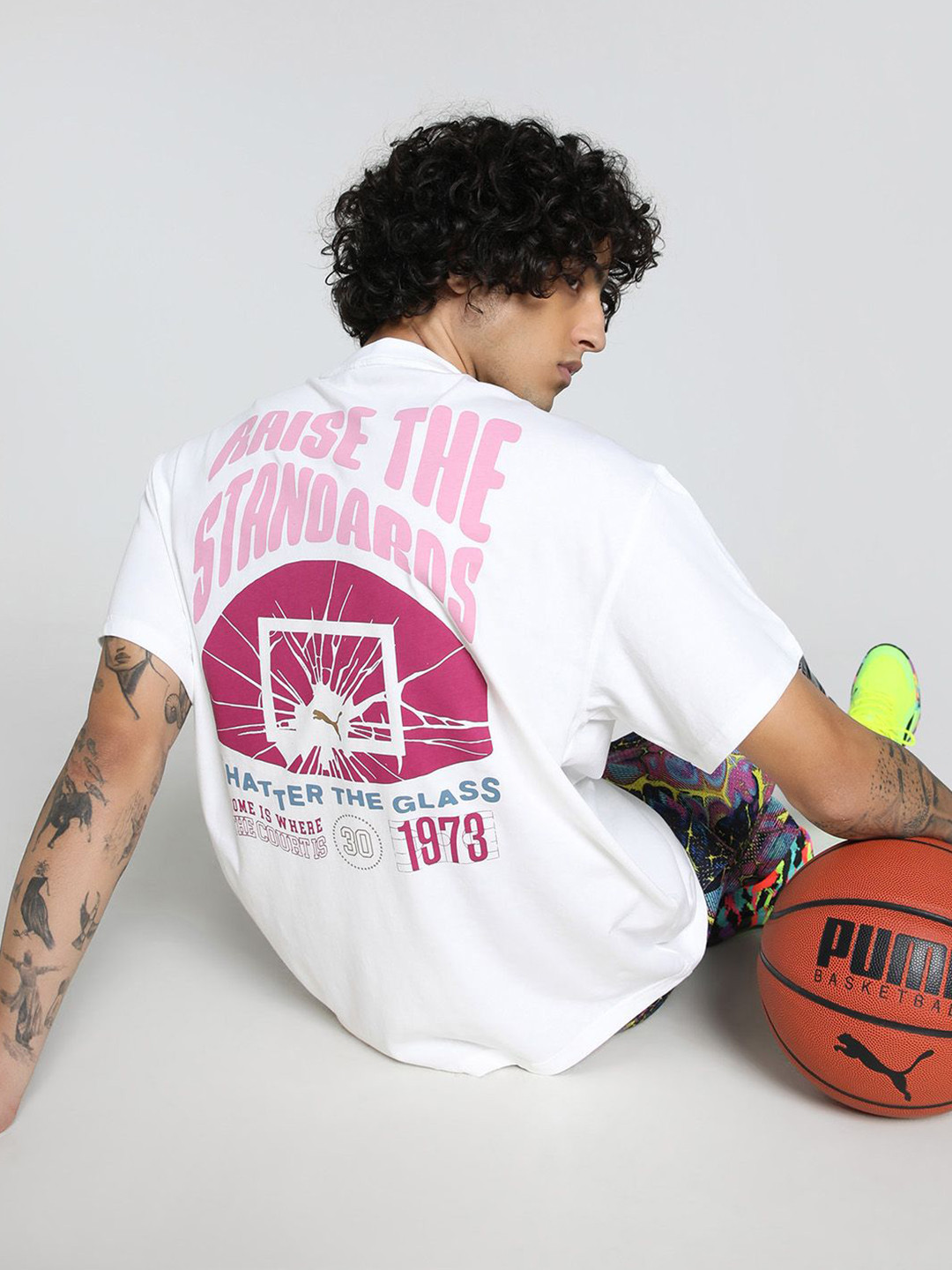 Puma Men Stewie Limitless Unisex Oversized Basketball Tee