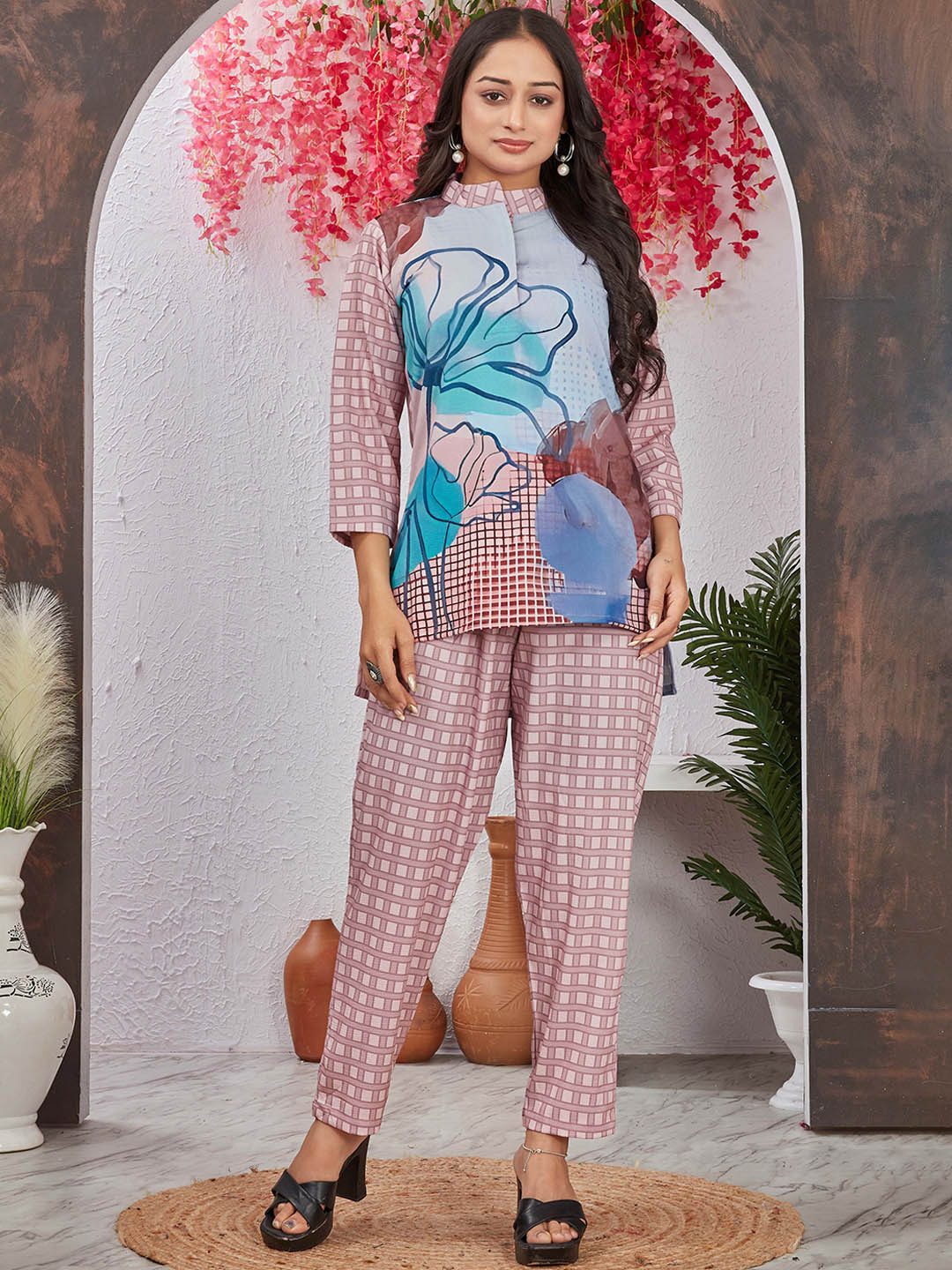 Moda Rapido Casual Floral Printed Co-Ords Set