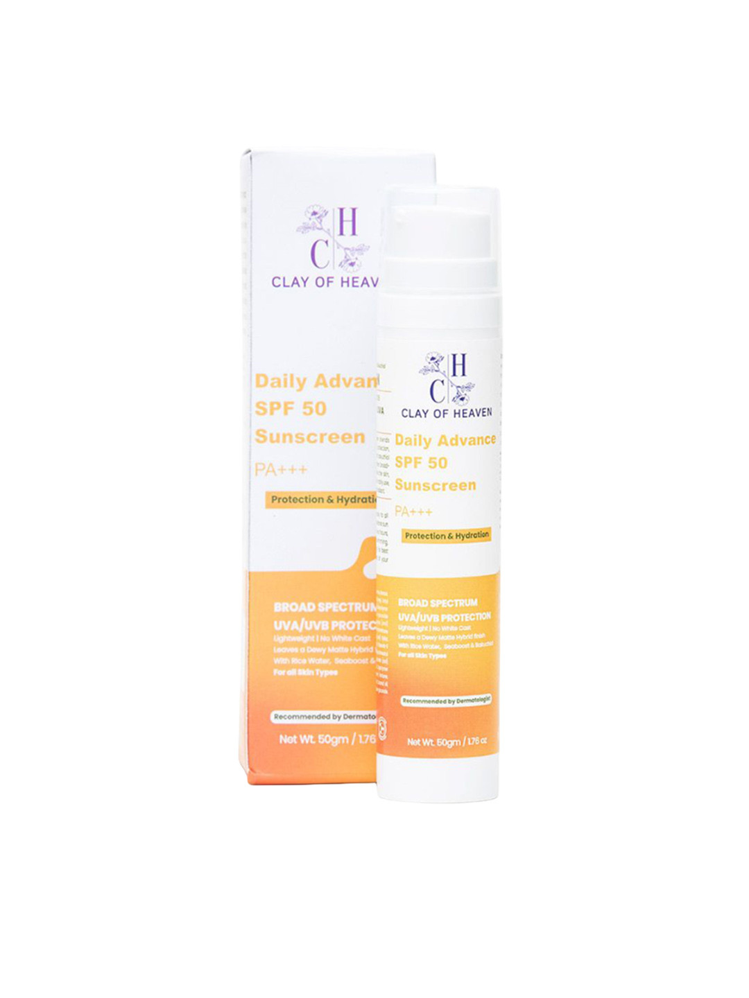 CLAY OF HEAVEN Advanced UV Shield Sunscreen SPF 50+ - 50 g