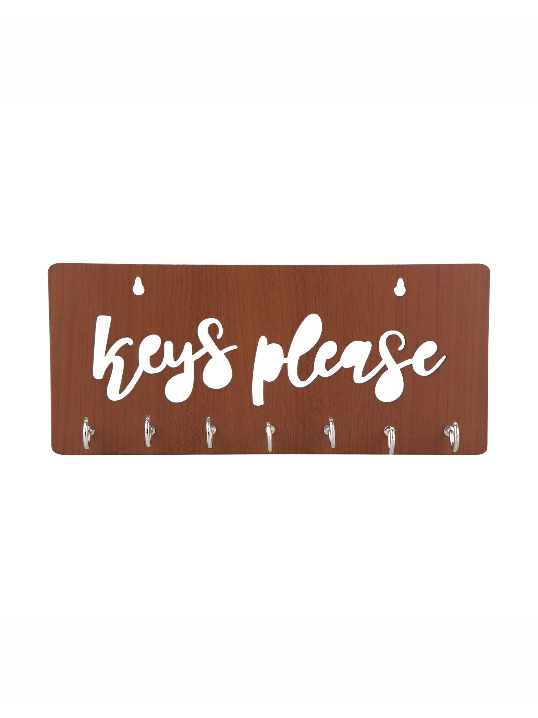 SEHAZ ARTWORKS Brown Wooden 7 Hooks Key Holder