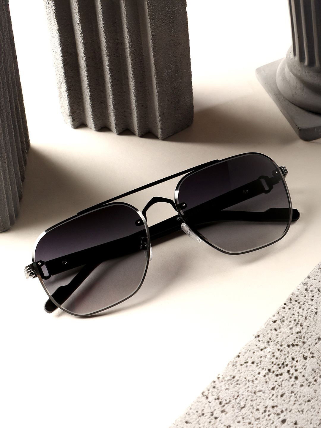 French Accent Men The Travis Aviator Sunglasses with Polarised Lens SW25_FASG1111