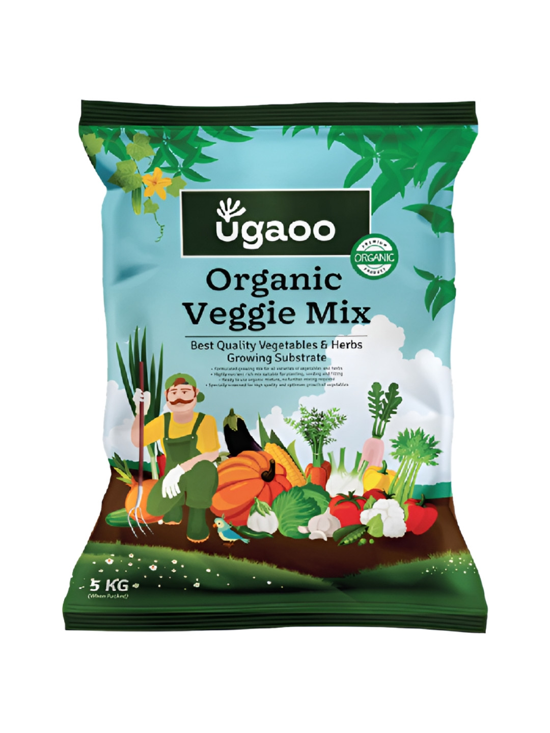 UGAOO Brown Organic Veggie Mix - 5 Kg