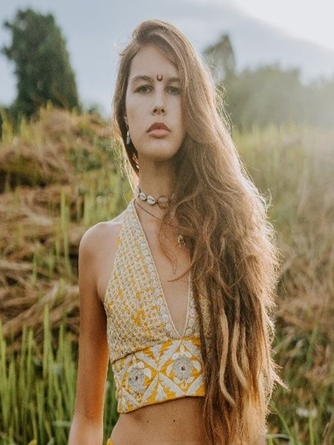 LABEL SUGAR Embroidered Organic Cotton Bralette Crop Top