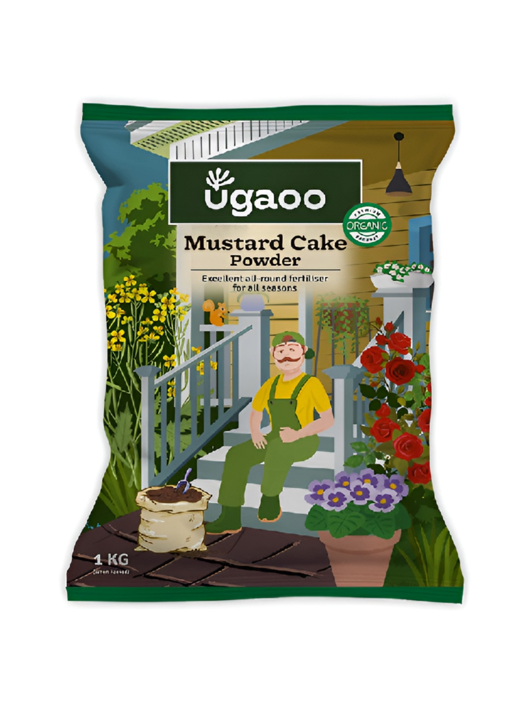 UGAOO Brown Mustard Cake Powder - 1 Kg