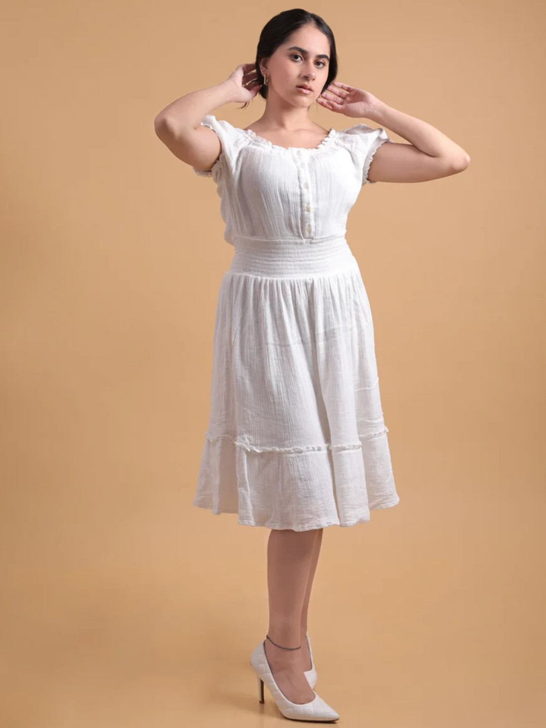 Veeralda Fit & Flare Maxi Dress