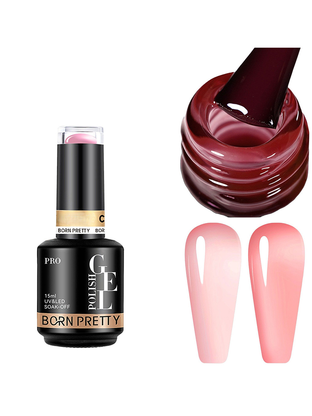 BORN PRETTY UV & LED Soak Off Long Lasting Gel Nail Polish - 15 ml - C169
