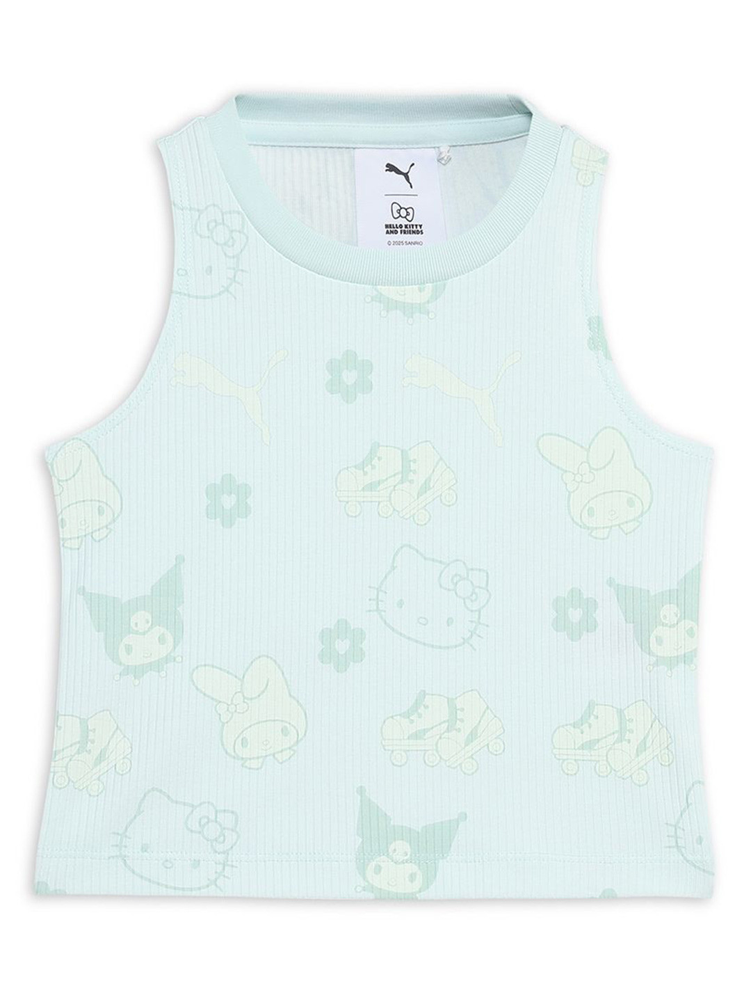 Puma x Hello Kitty & Friends Girls Printed Slim Fit Sleeveless Ribbed Tank Top