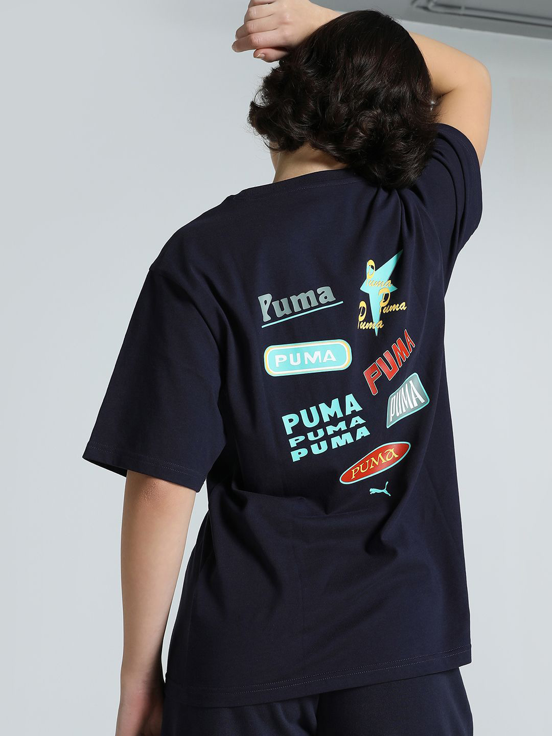 Puma Women Road To Unity Typography Printed Pure Cotton Relaxed Fit T-Shirt