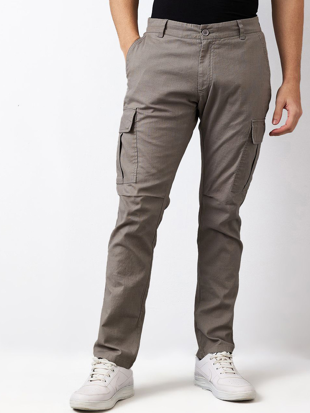 SPYKAR Men Regular Fit Mid Rise Cargos