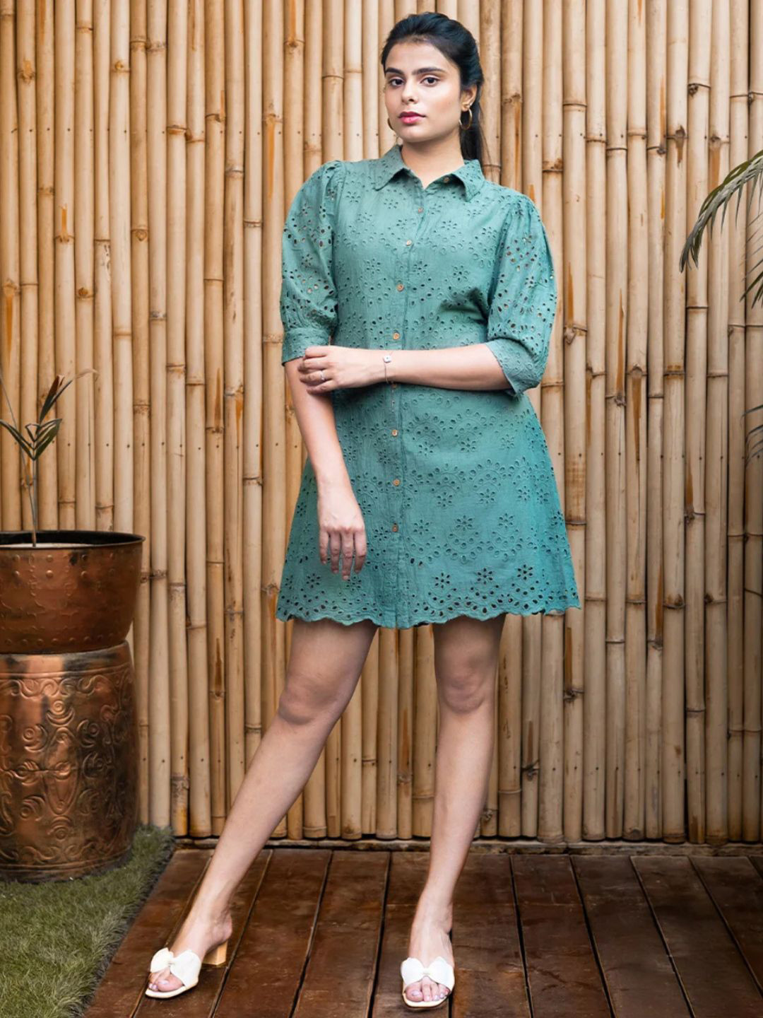 Veeralda Shirt Midi Dress