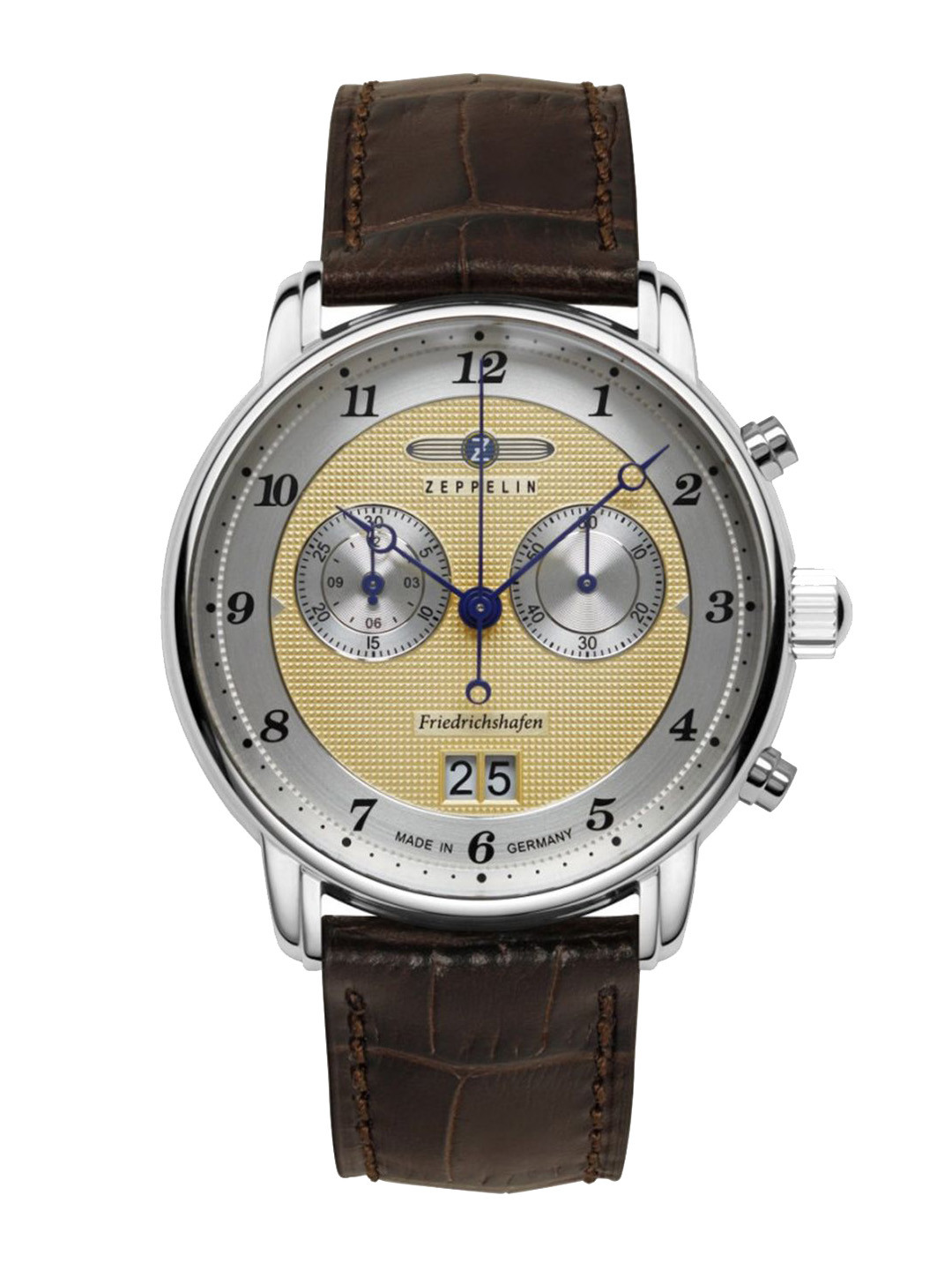 ZEPPELIN Men Dial & Leather Textured Straps Analogue Multi Function Watch 85845