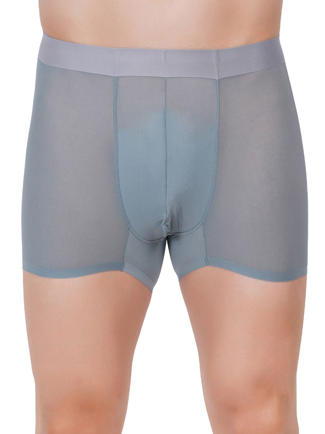 AMOUREUX Men Outer Elasticated Trunk M7085_Grn_L