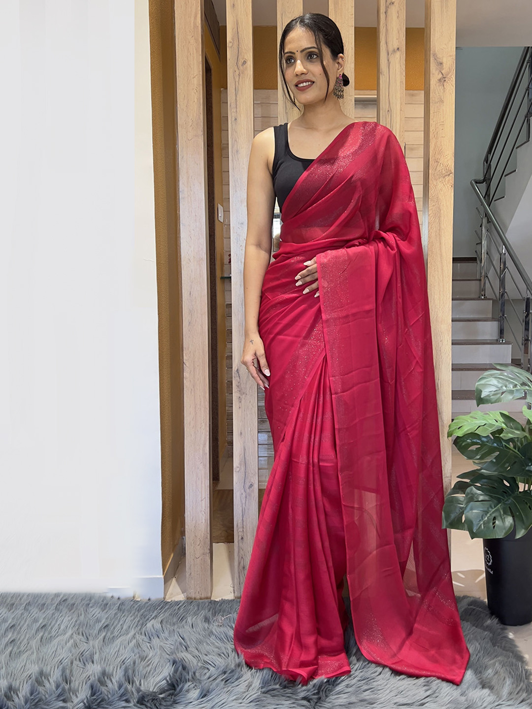 bansari textiles Striped Chiffon Kota Saree