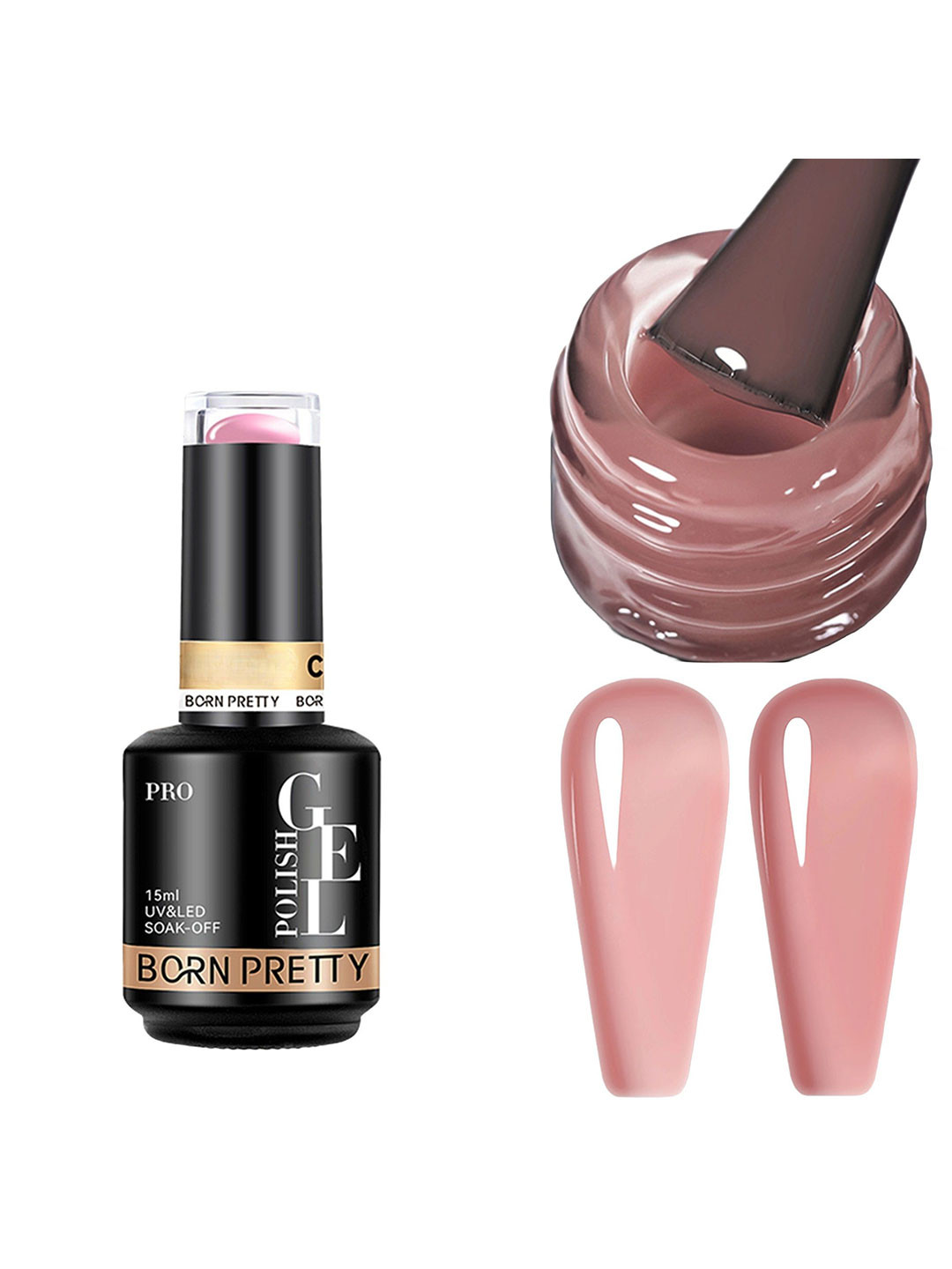 BORN PRETTY UV & LED Soak Off Long Lasting Gel Nail Polish - 15 ml - C168