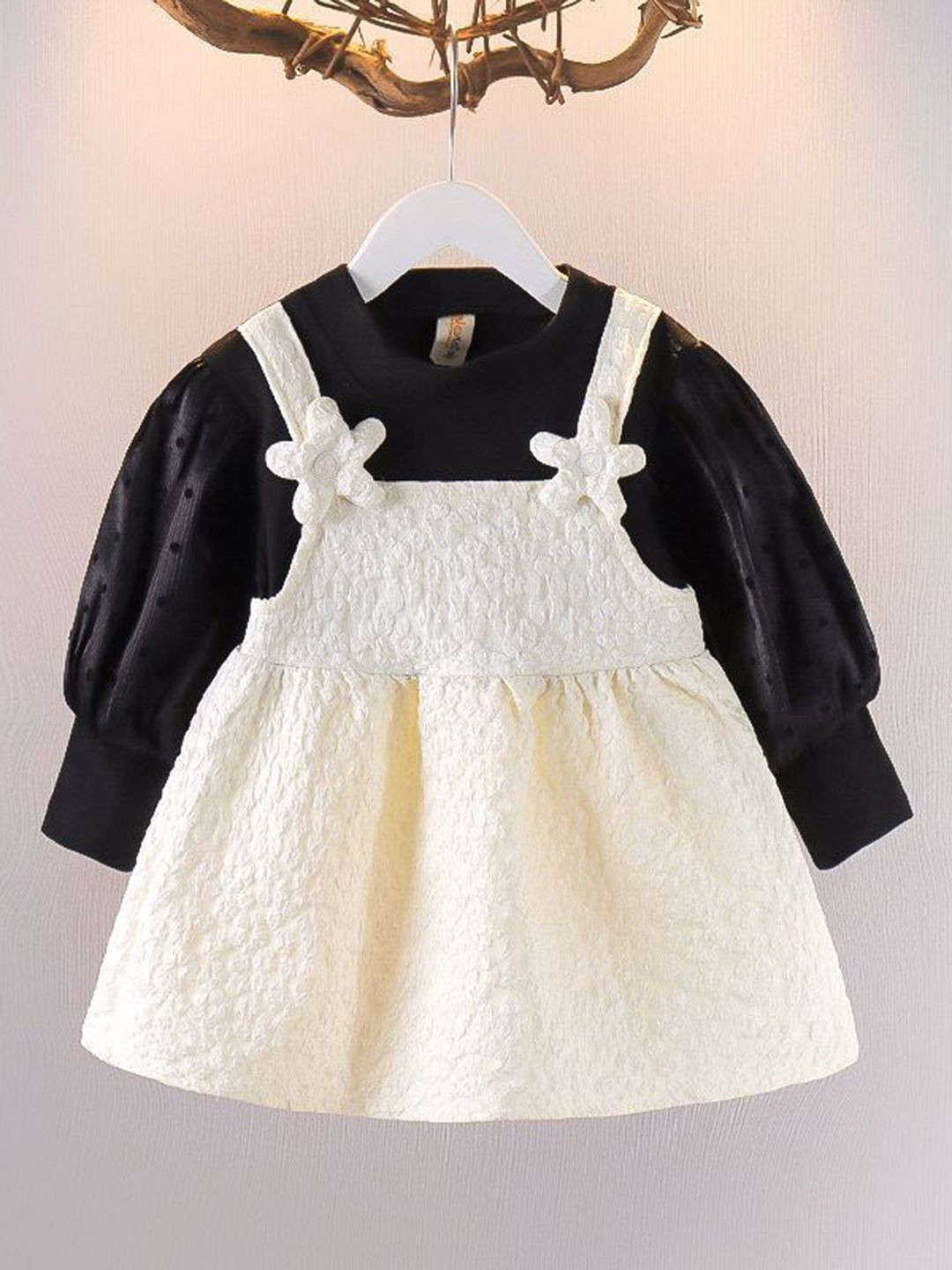 YK Girls Shoulder Straps Pinafore Dress