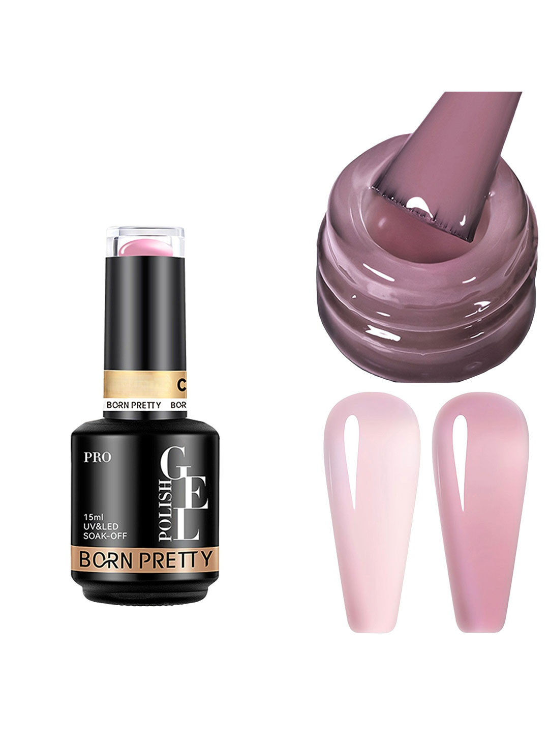 BORN PRETTY UV & LED Soak Off Long Lasting Gel Nail Polish - 15 ml - C177