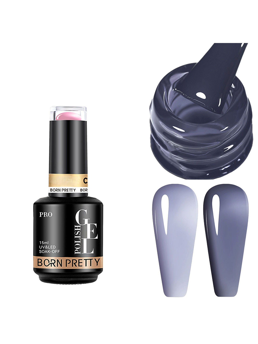 BORN PRETTY UV & LED Soak Off Long Lasting Gel Nail Polish - 15 ml - C139