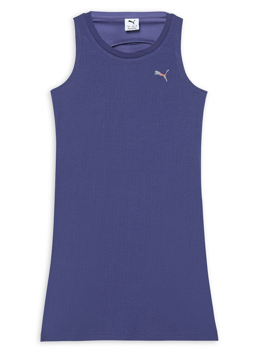 Puma BUTTERFLY VIBE Youth Slim Fit Ribbed Tank Dress