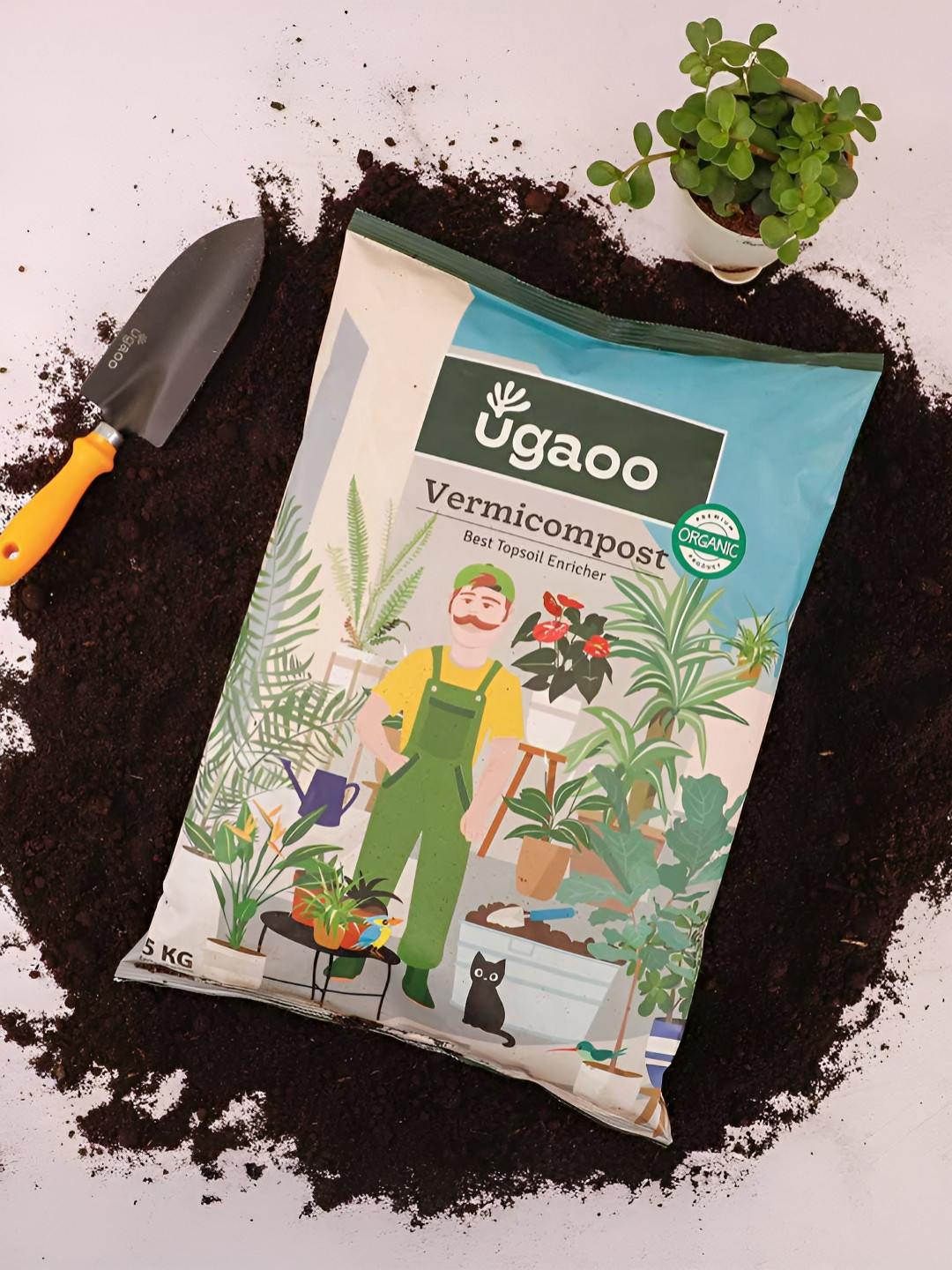 UGAOO Brown Verm Compost - 5 Kg