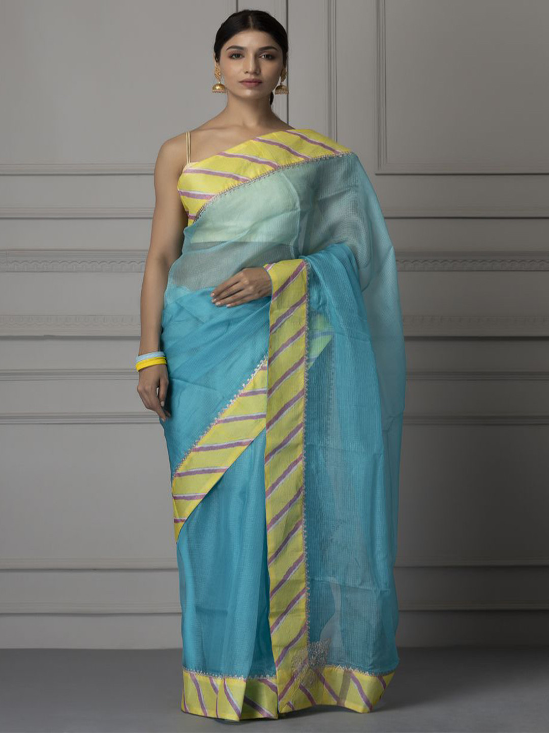Geroo Luxe Aari Work  Kota Saree