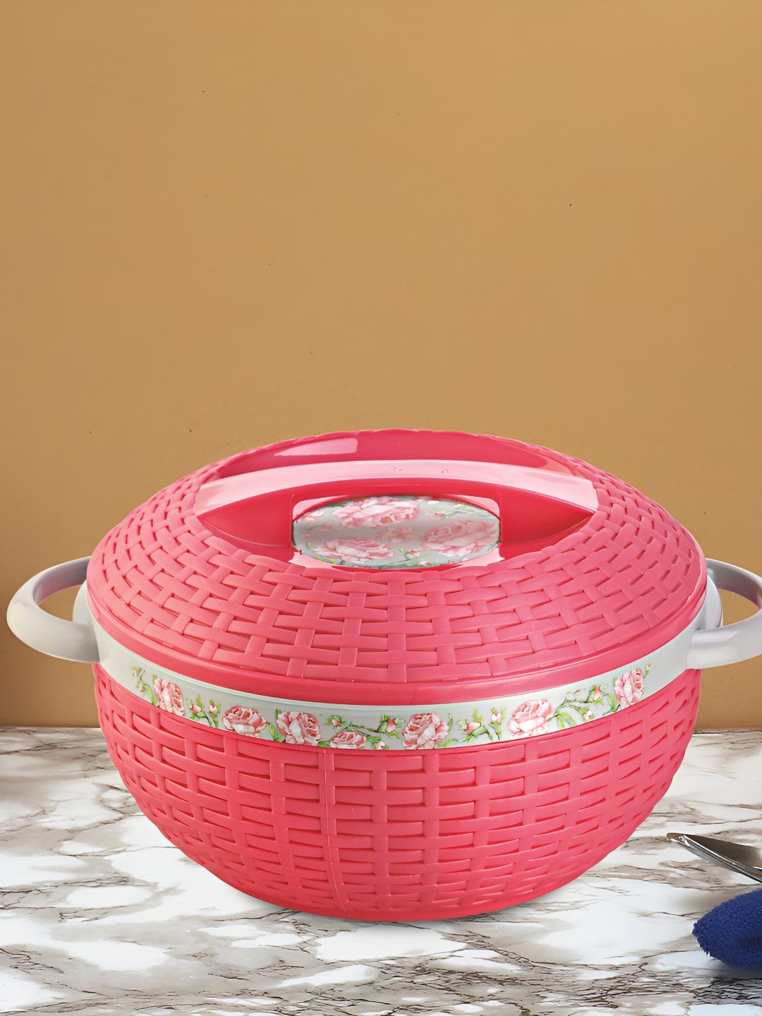 Nayasa Ambrosia Deluxe Pink Inner Stainless Steel Insulated Casserole - 1.5 Litres