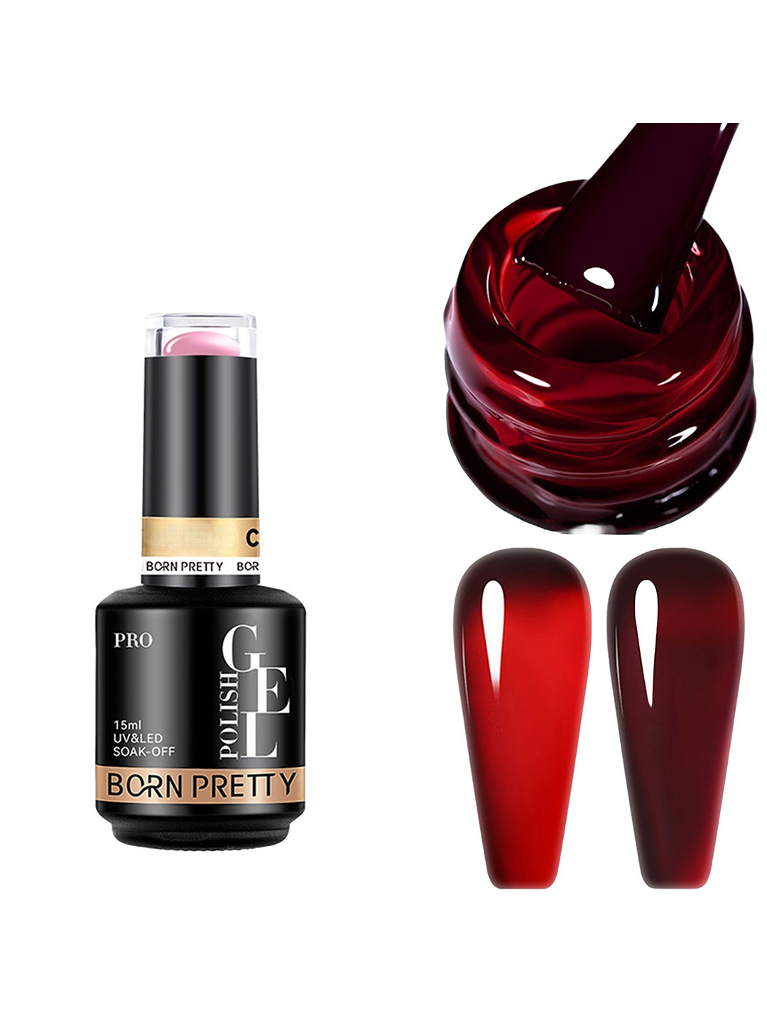 BORN PRETTY UV & LED Soak Off Long Lasting Gel Nail Polish - 15 ml - C143