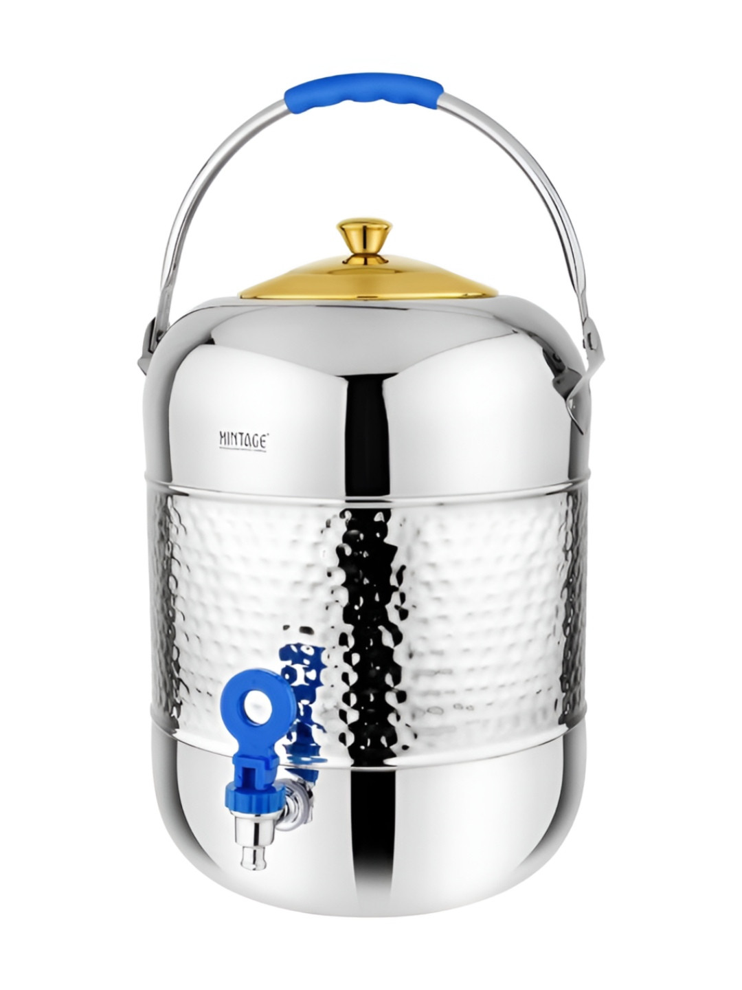 Mintage Sliver Toned & Yellow Stainless Steel Water Pot 8L