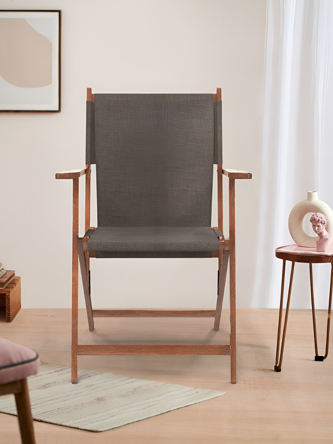 Chumbak Brown Bistro Folding Chair