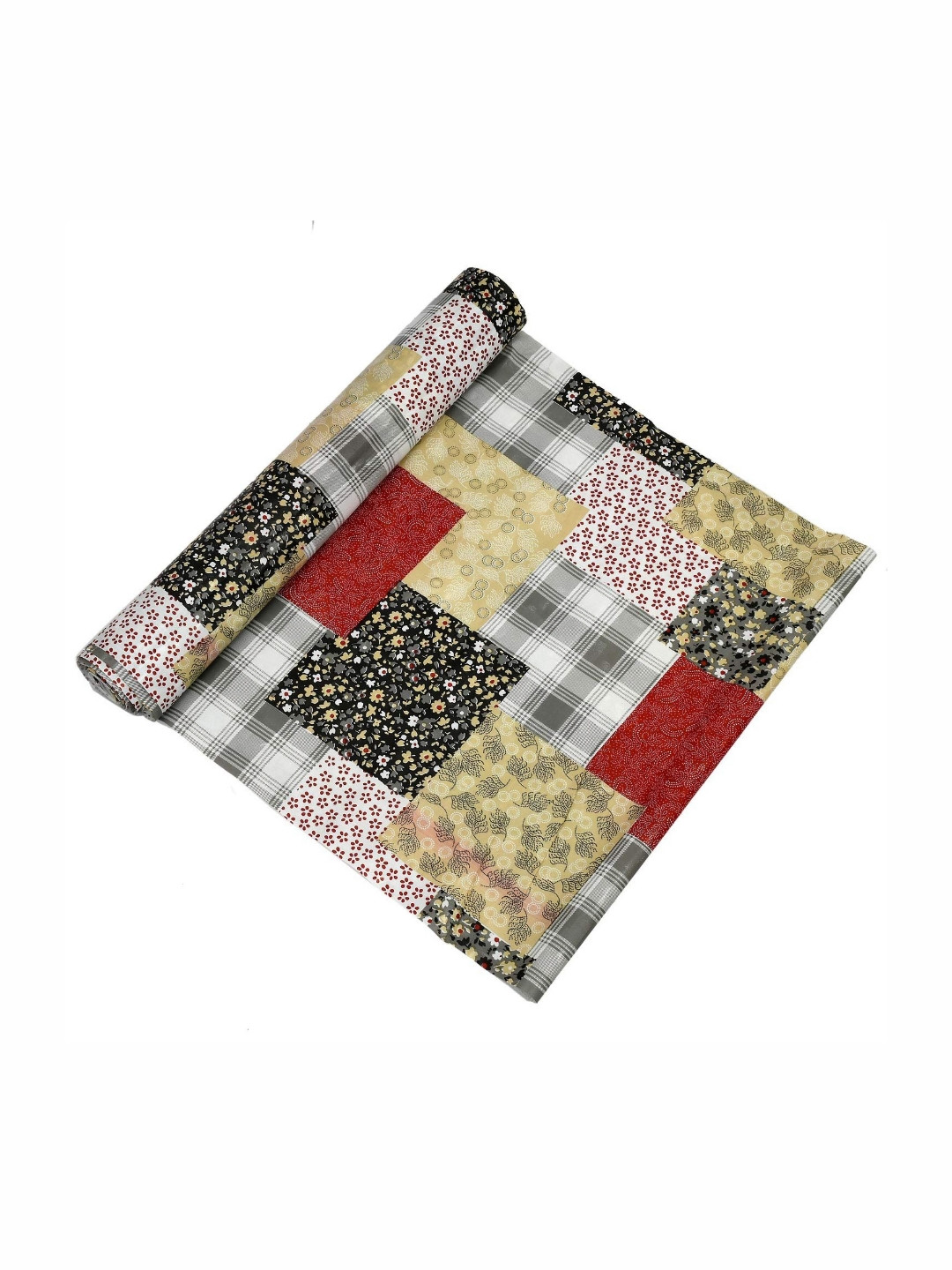 REVEXO Black & Yellow Checked Printed Water Resistant Cabinet Shelf Mat