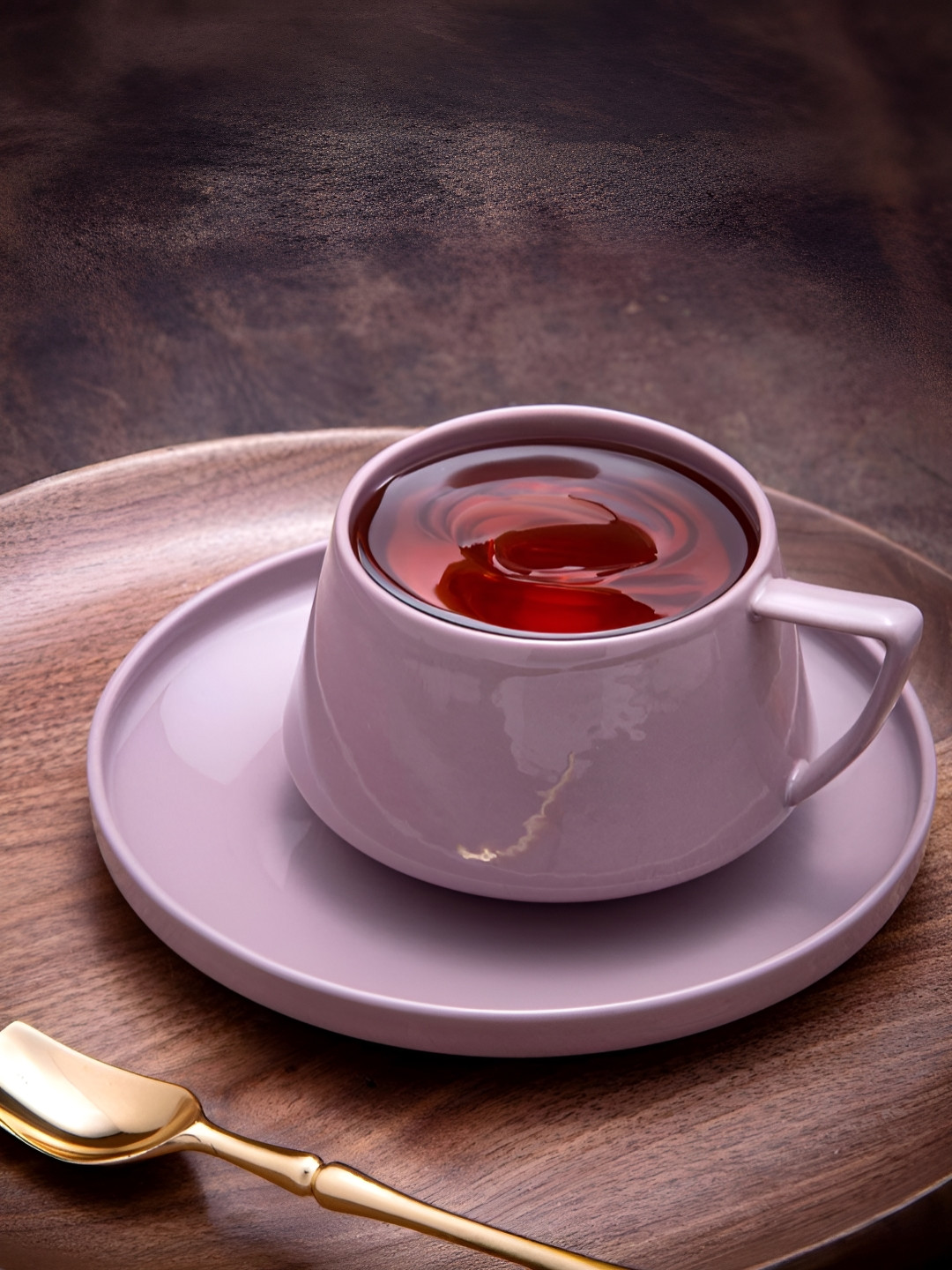 giBOX Purple 2 Pieces Premium & Luxury Ceramic Tea Set 200ml