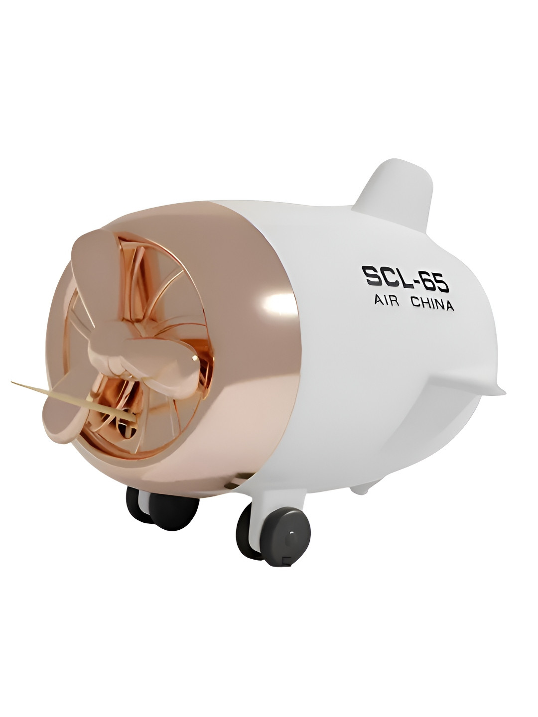 DecorTwist White and Copper-Toned 350 Toothpicks Holder