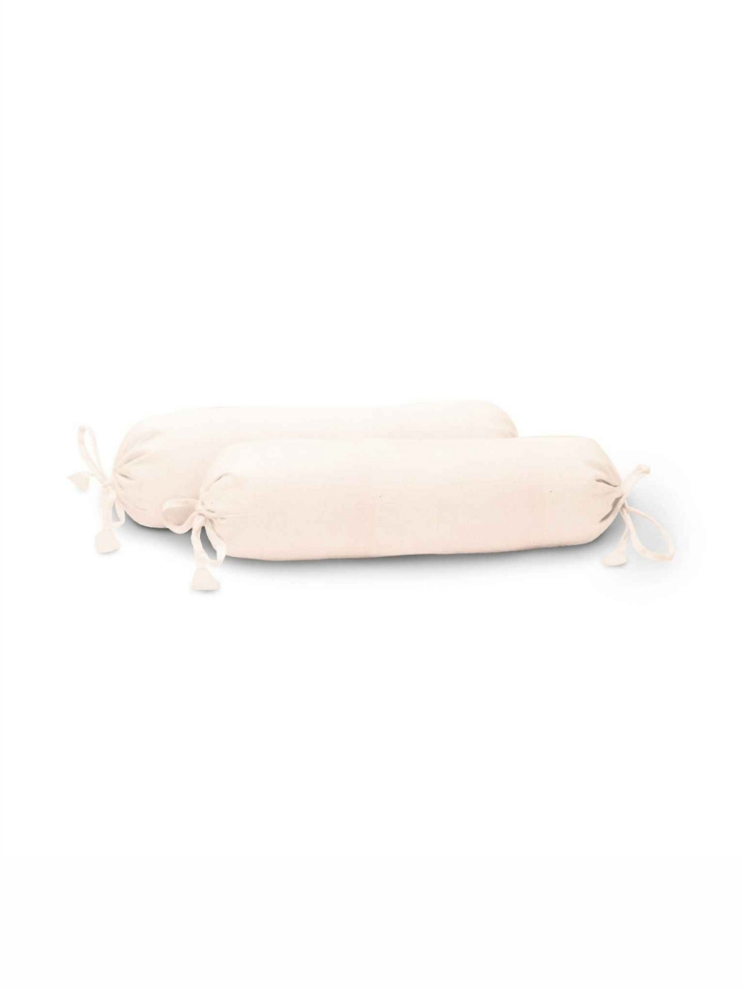 THE BABY ATELIER Pink 2 Pieces Organic Cotton Baby Bolster Covers