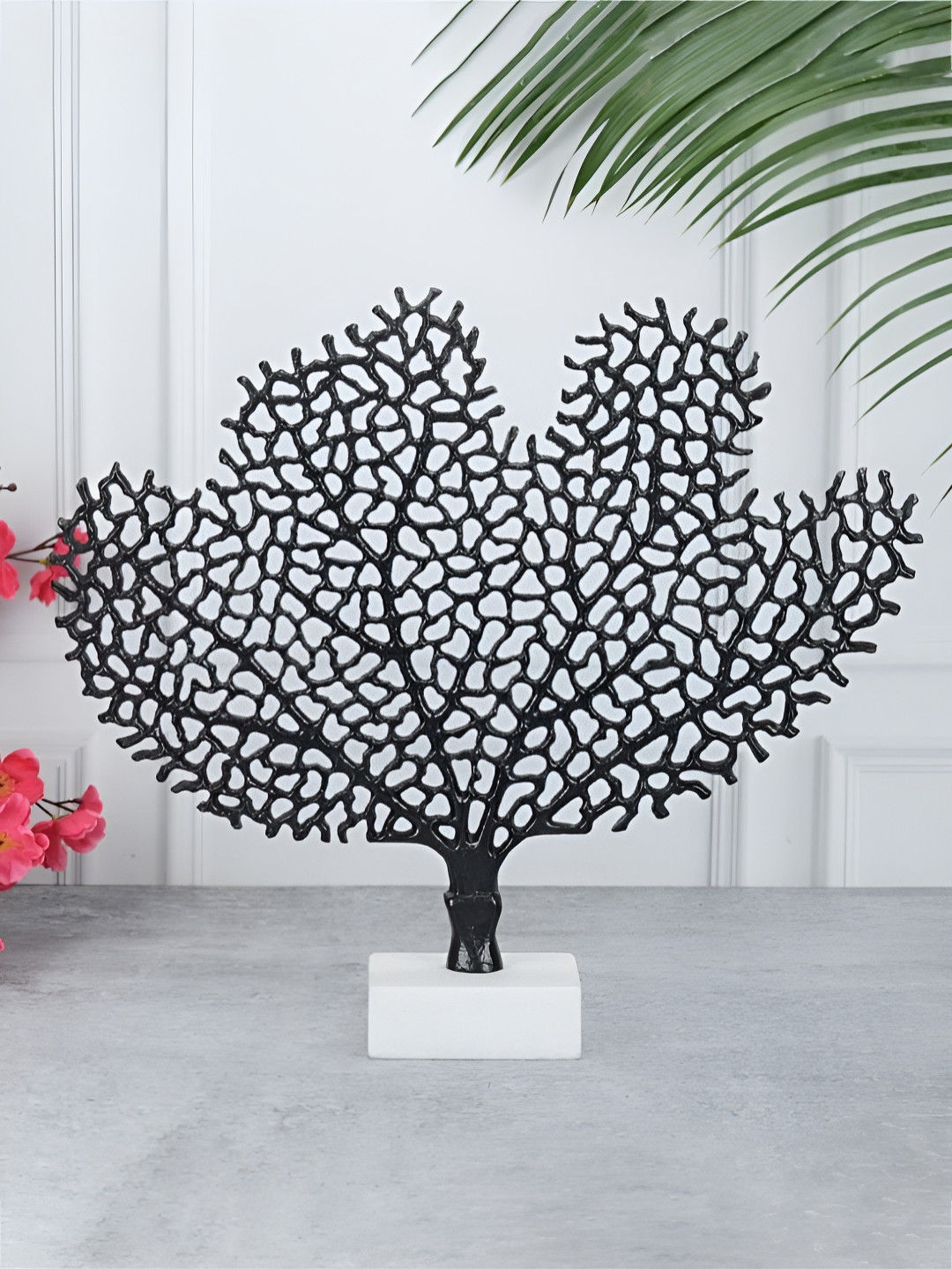 Maison Modern Serene Tree Black Metal Metallic Living Room Medium Showpiece - 14.8 Inches