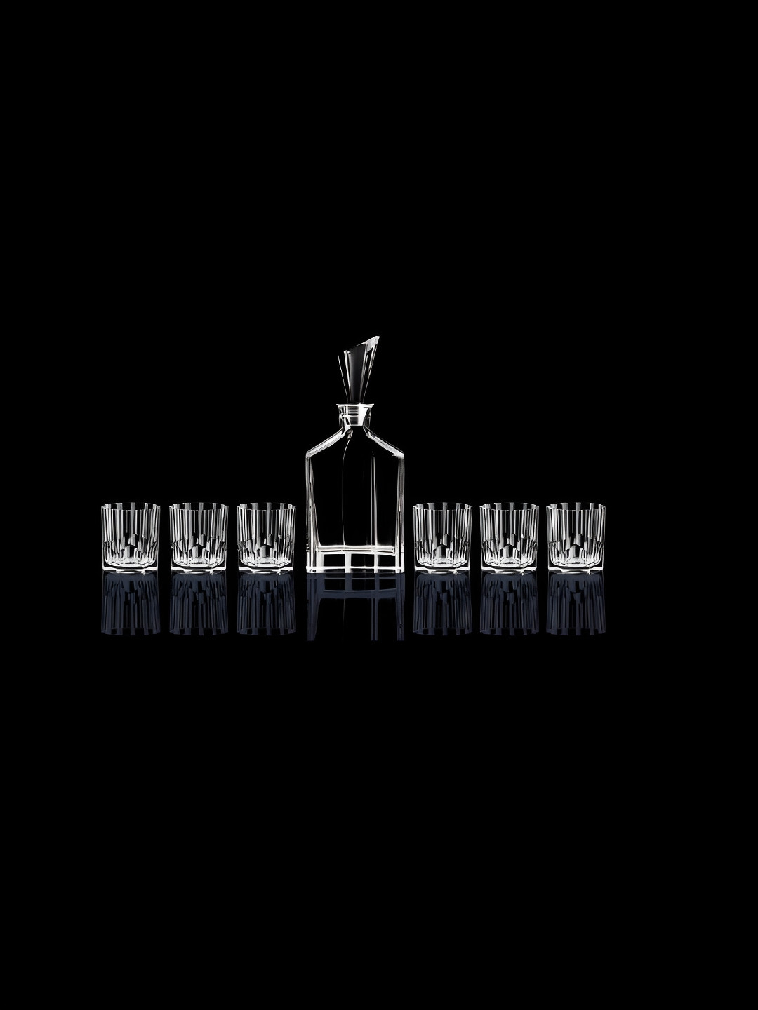 Nachtmann Aspen Transparent 7 Pieces Whiskey Glasses with Decanter