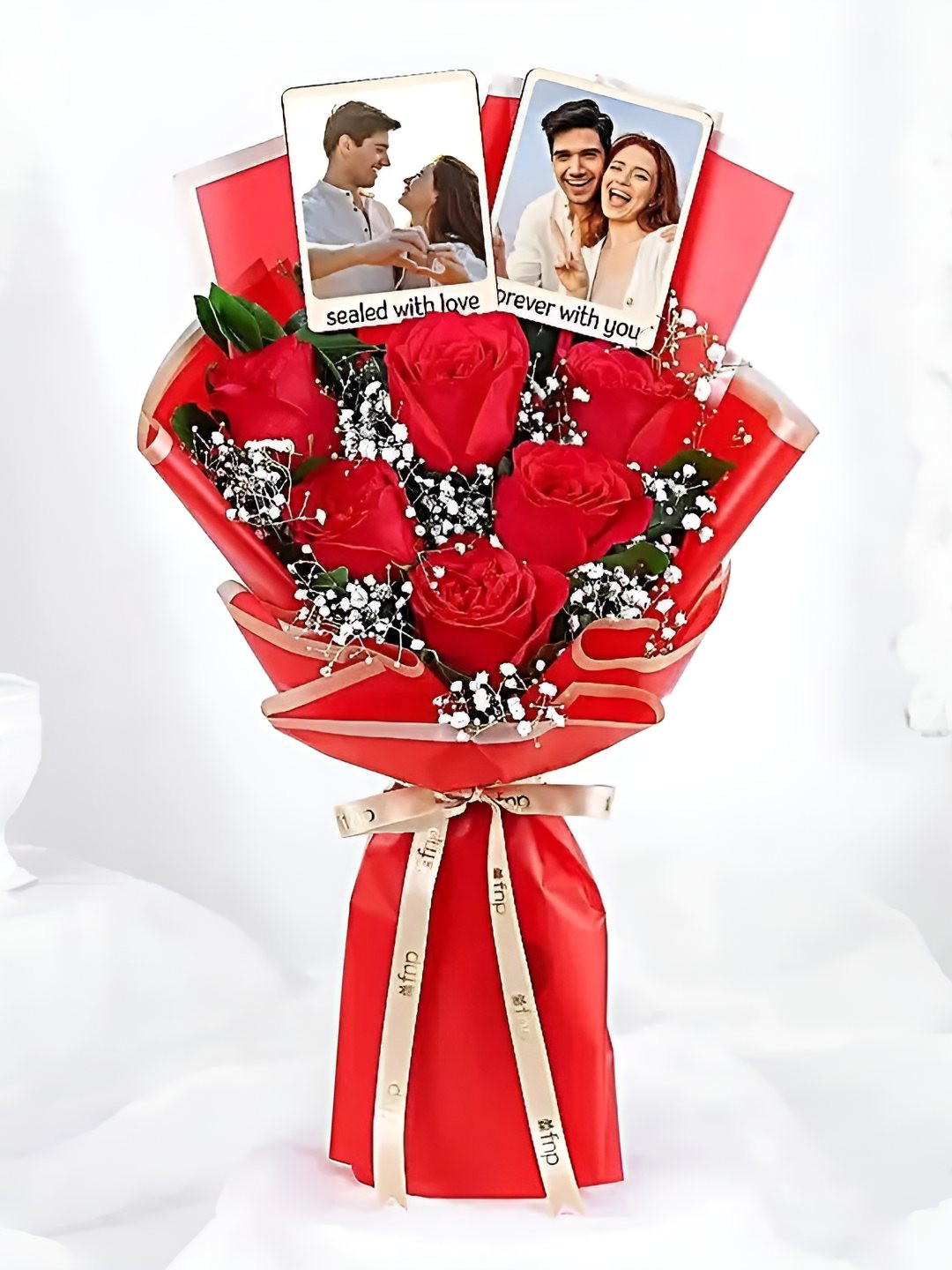 fnp 6-Pcs Red Roses Fresh Flowers Bouquet With Fridge Magnet